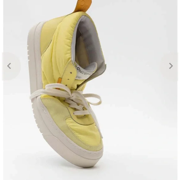 ONCEPT Los Angeles High top Sneakers Pale Lime New - Picture 5 of 8